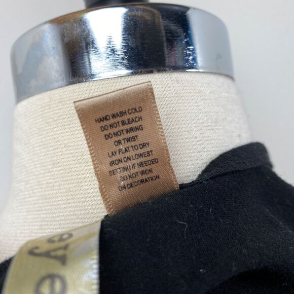 Eye Shadow Black Sequin Bodycon Dress Small Mini Knit Sleeveless Club Party Y2K - Picture 10 of 10